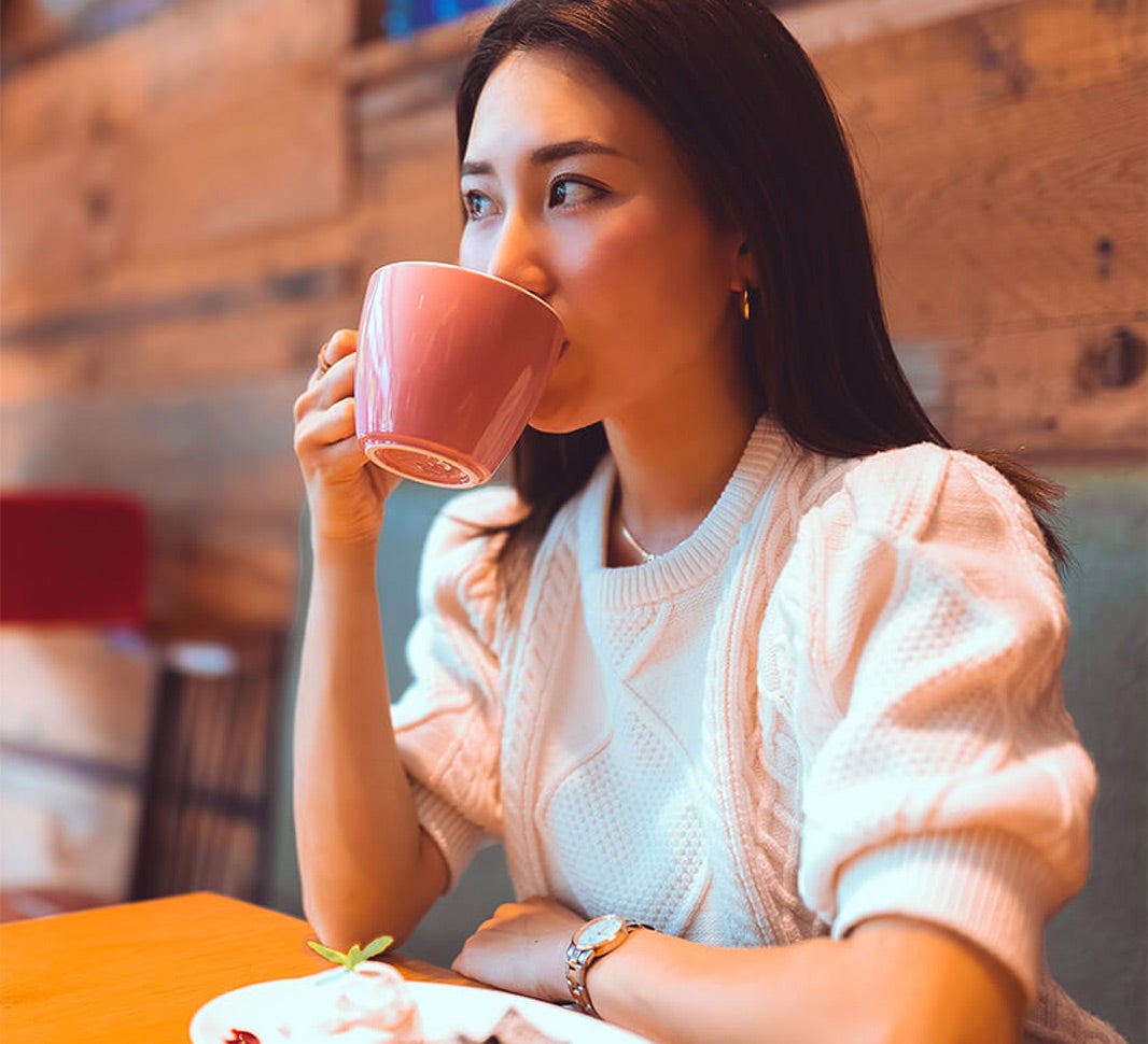 「スウィーツとブラックコーヒーが自分へのご褒美」