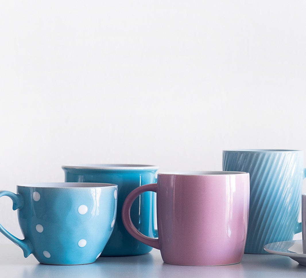 さまざまな種類のコーヒーカップ