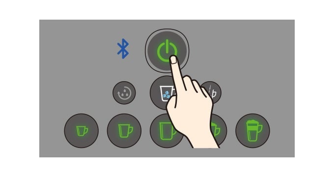 電源ボタンを押し、本機の電源をオフにする