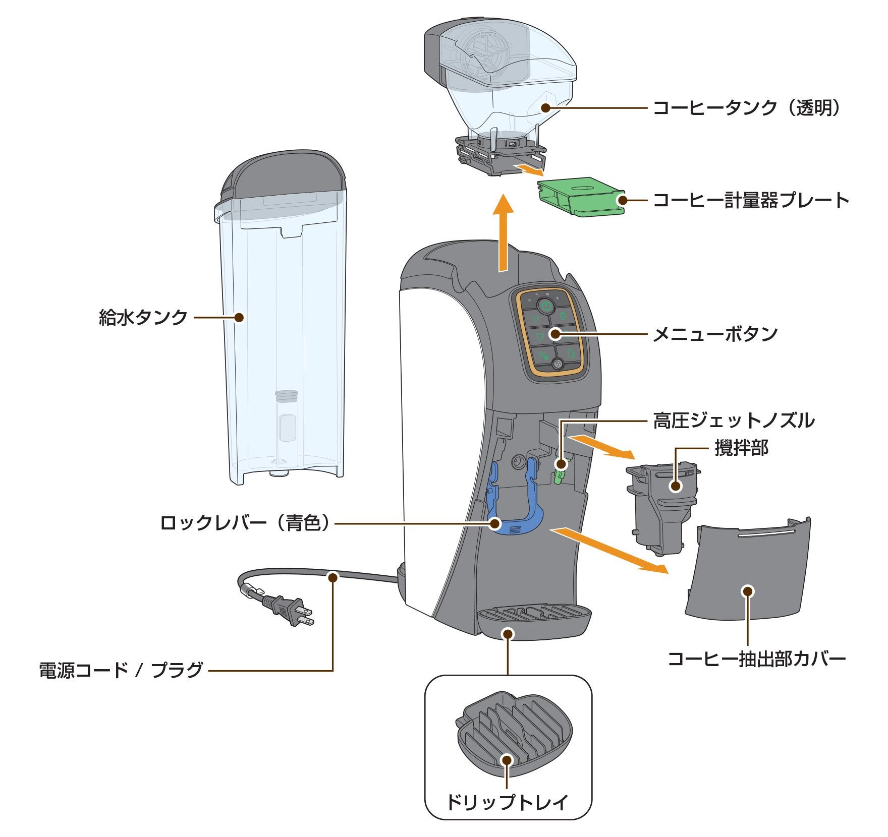 各部の名称とはたらき