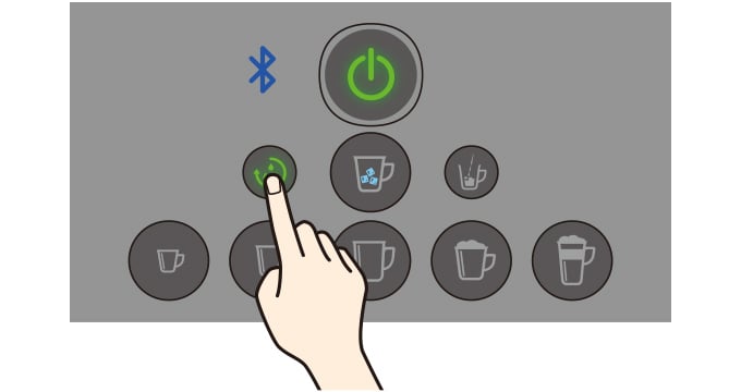 クリーニングボタンを押す