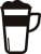 カフェラテボタンのアイコン