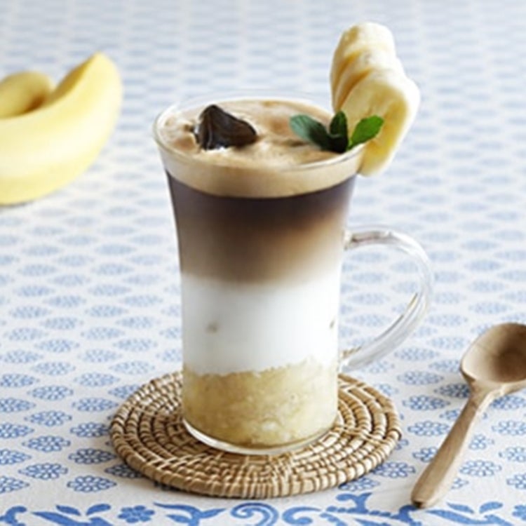 「バリスタ」で作るアイスバナナソイラテ（120kcal）