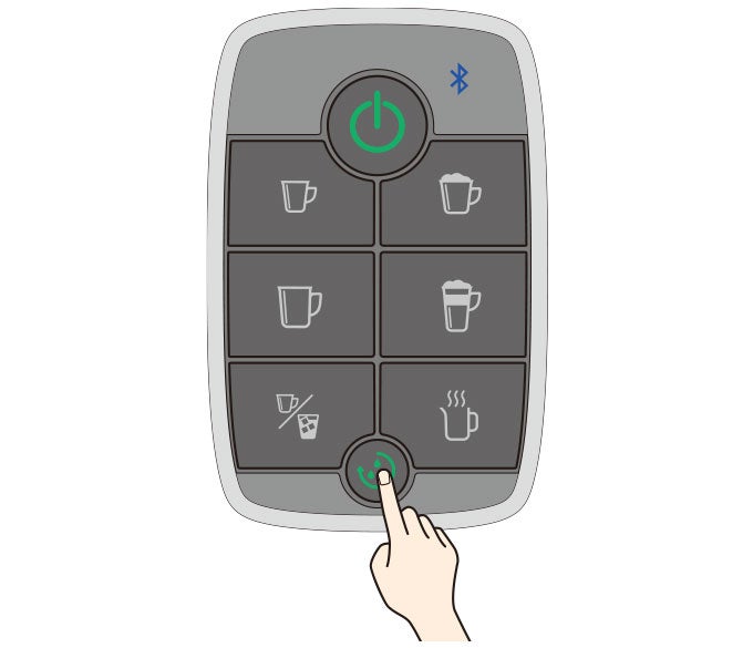 クリーニングボタンを押す