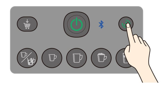 クリーニングボタンを押す