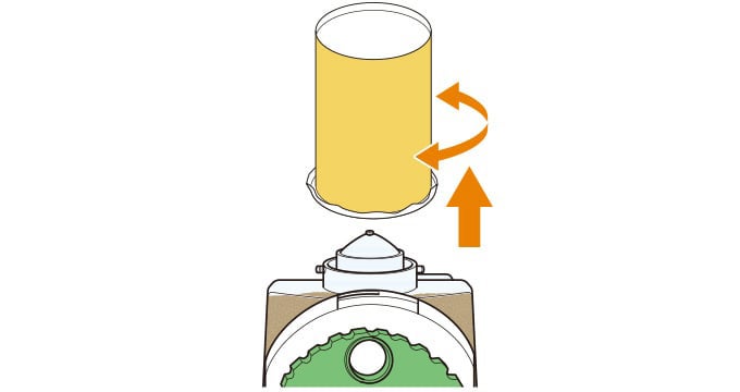 ご使用前の準備②コーヒーパウダー（コーヒー粉）の充填｜バリスタ 50[Fifty]