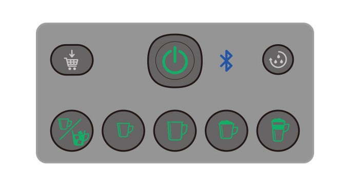 01電源がオンの状態で、Bluetooth表示が点灯していることを確認する