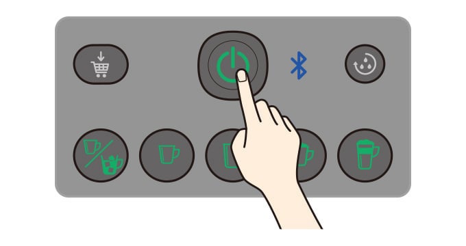 02電源ボタンを押し、本機の電源をオフにする