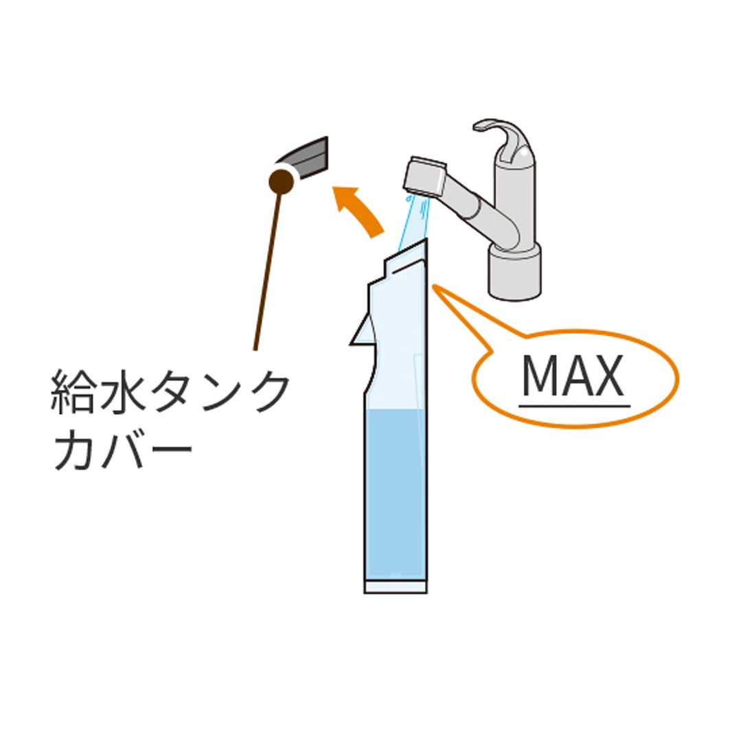 04 給水タンクを取り付ける