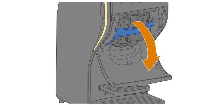 02 攪拌部カバーを開ける