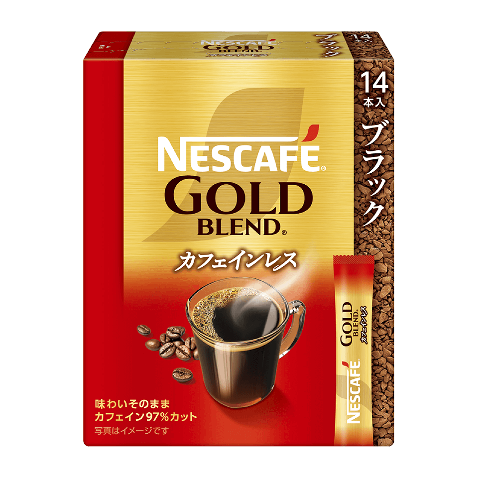 ネスカフェ ゴールドブレンド カフェインレス スティック ブラック