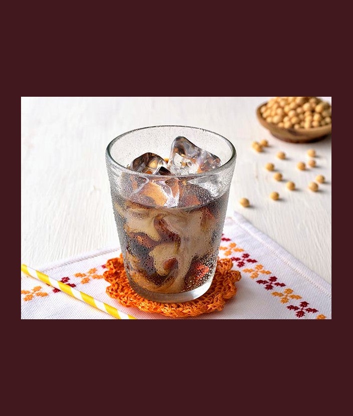 まろやかなアイス豆乳ラテ ステップ