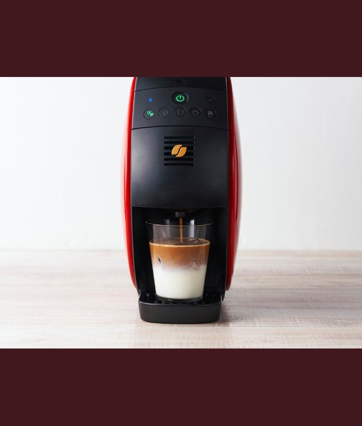 「バリスタ」で作る アイスカフェラテ ステップ 1