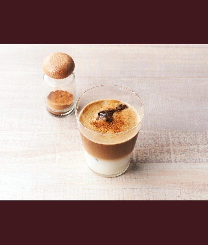 「バリスタ」で作る アイスカフェラテ ステップ 2