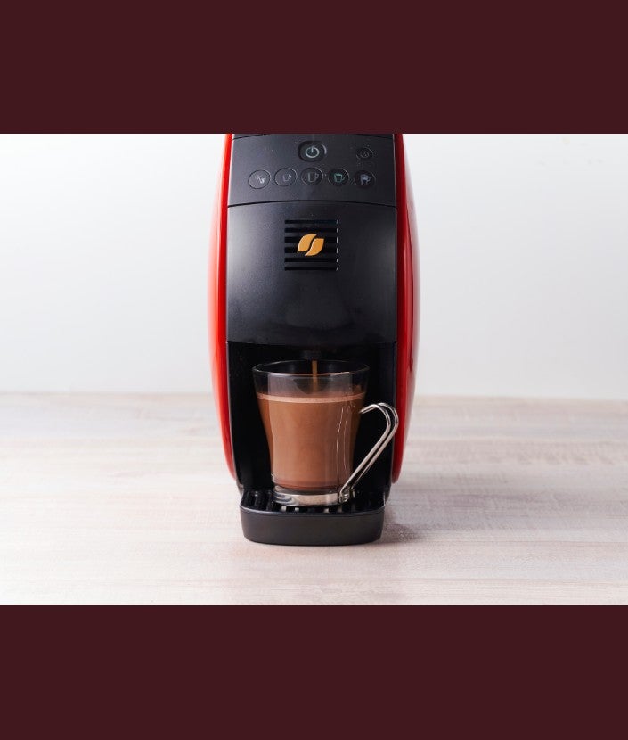 「バリスタ」で作る ホットカフェモカ ステップ 1