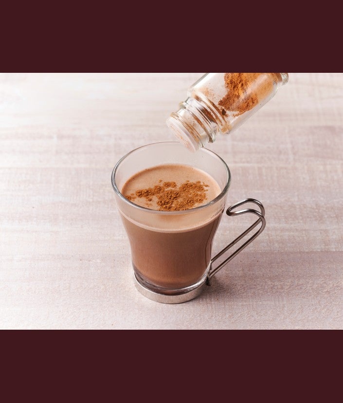 「バリスタ」で作る ホットカフェモカ ステップ 2