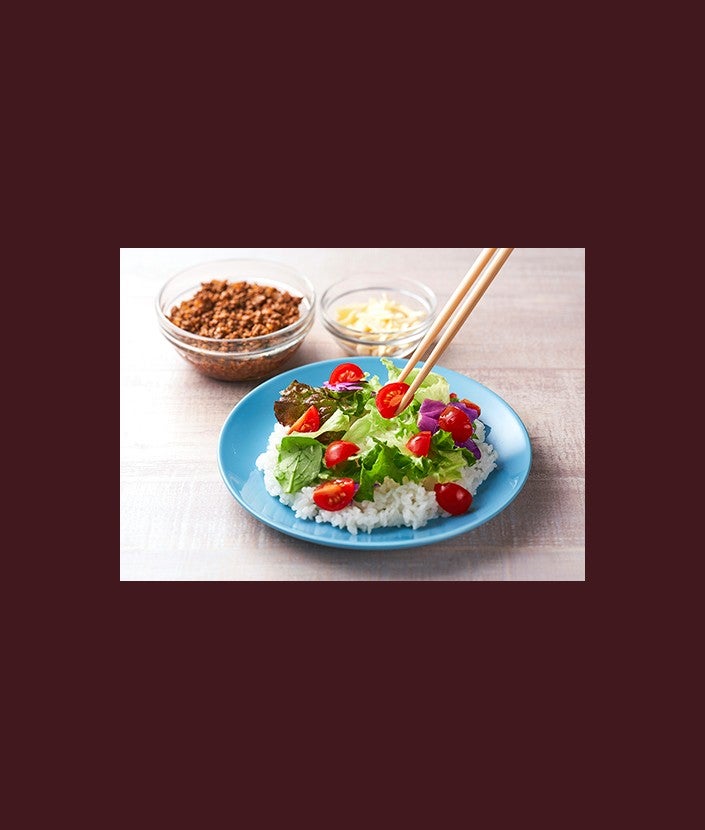 10分で簡単！ タコライス ステップ 3