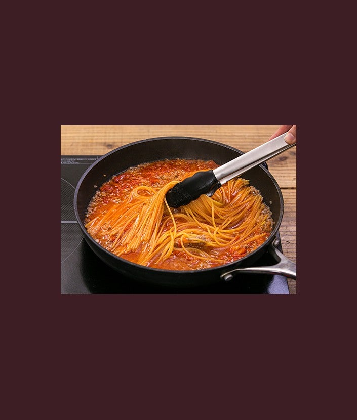 10分で簡単！ ミートソースパスタ ステップ 2