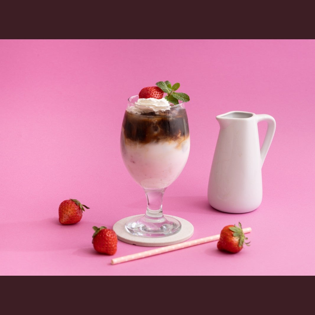 “ネスカフェ エスプレッソベース”で簡単！いちごミルクコーヒー レシピ