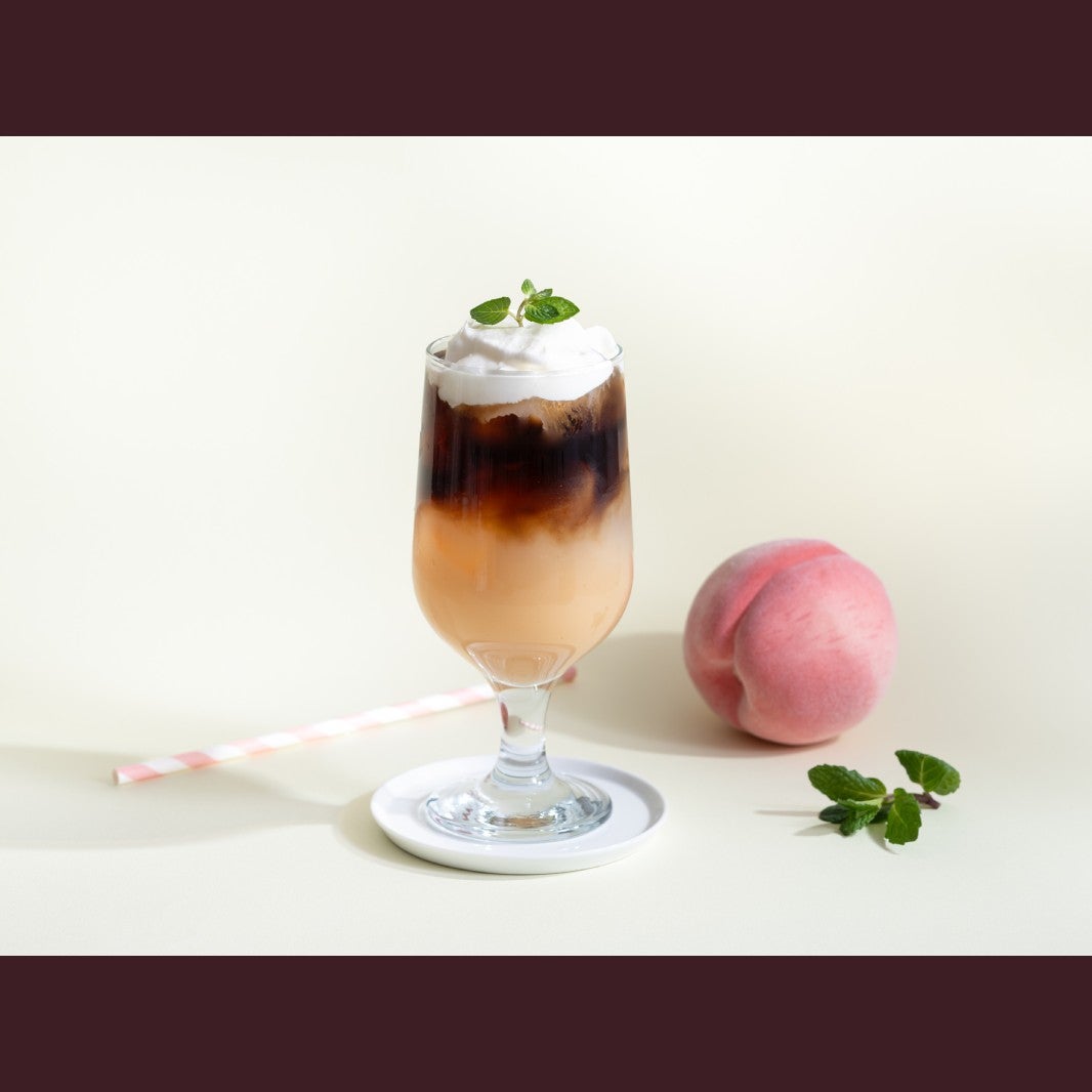 “ネスカフェ エスプレッソベース”でピーチネクターコーヒー レシピ