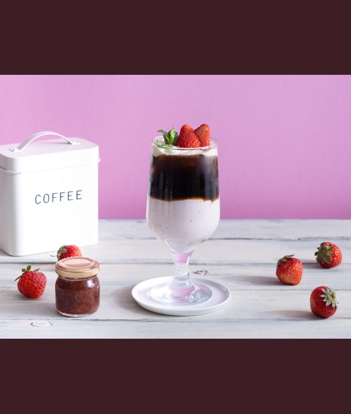 “ネスカフェ エスプレッソベース”でストロベリーチーズケーキコーヒー ステップ 1