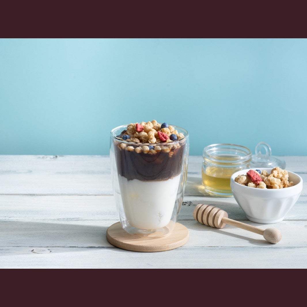 “ネスカフェ エスプレッソベース”でグラノーラヨーグルトラテ レシピ