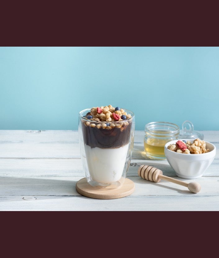 “ネスカフェ エスプレッソベース”でグラノーラヨーグルトラテ ステップ 1