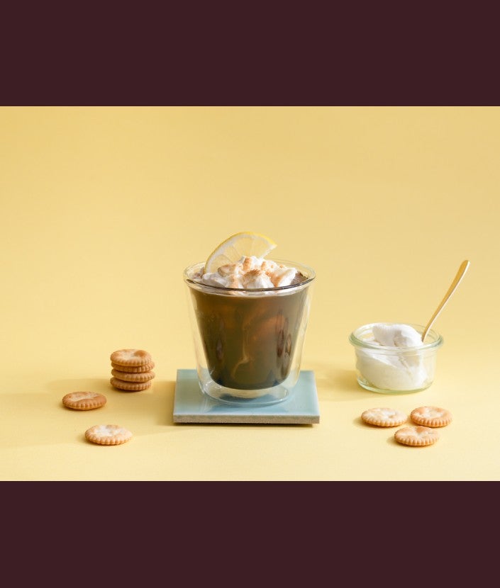 “ネスカフェ エスプレッソベース”でレアチーズクリームラテ ステップ 1