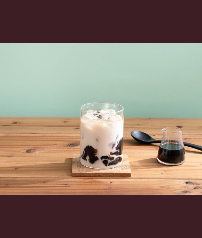 “ネスカフェ エスプレッソベース”でコーヒーわらび餅風オレ ステップ 1