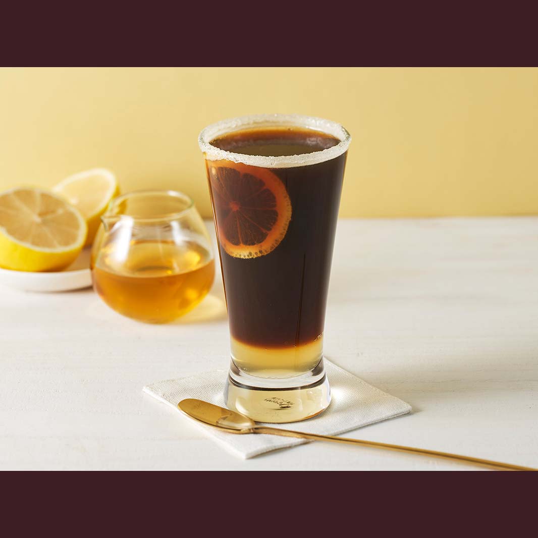 2層に分かれたはちみつレモンカフェ レシピ