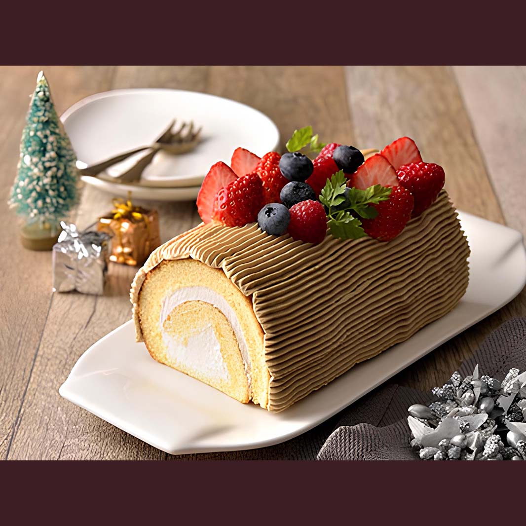簡単 クリスマスロールケーキ レシピ