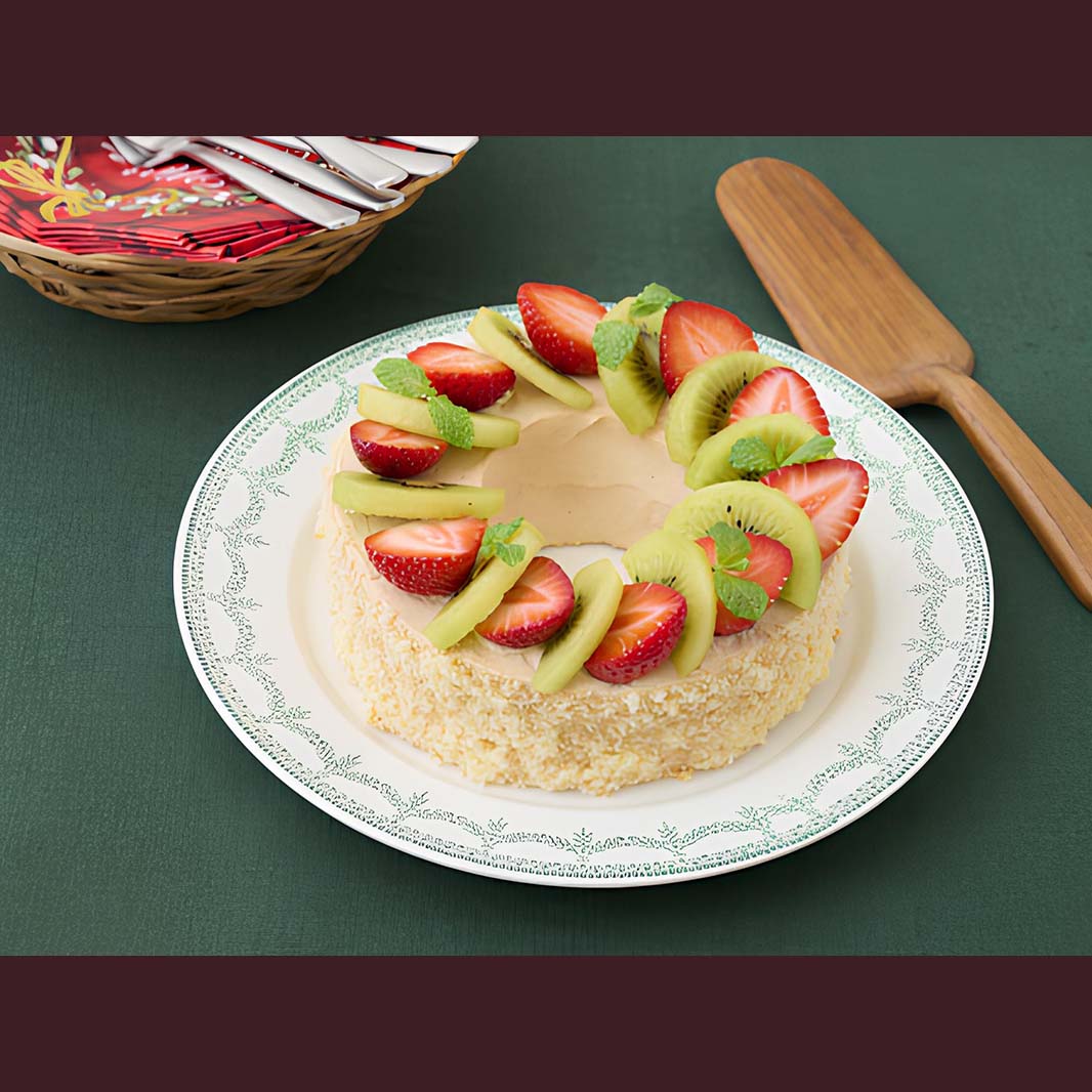 15分で簡単！ミルクティーのリースケーキ レシピ