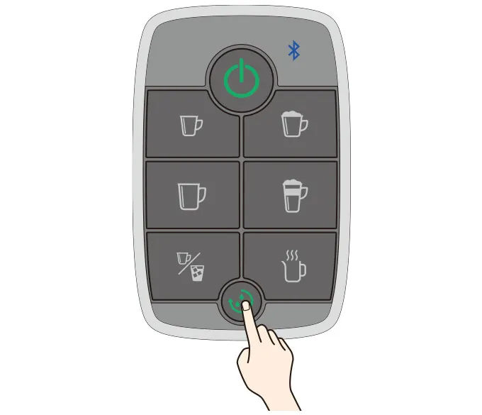 クリーニングボタンを押す