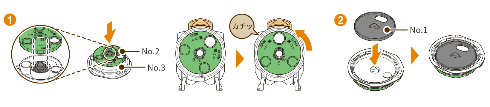 コーヒー計量器を組み立てる