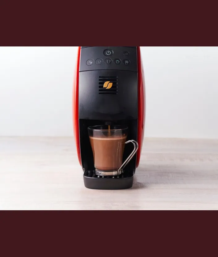 「バリスタ」で作る ホットカフェモカ ステップ 1