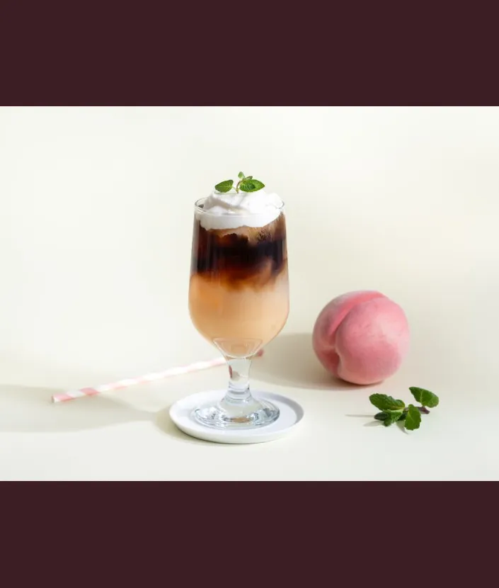 “ネスカフェ エスプレッソベース”でピーチネクターコーヒー ステップ 1