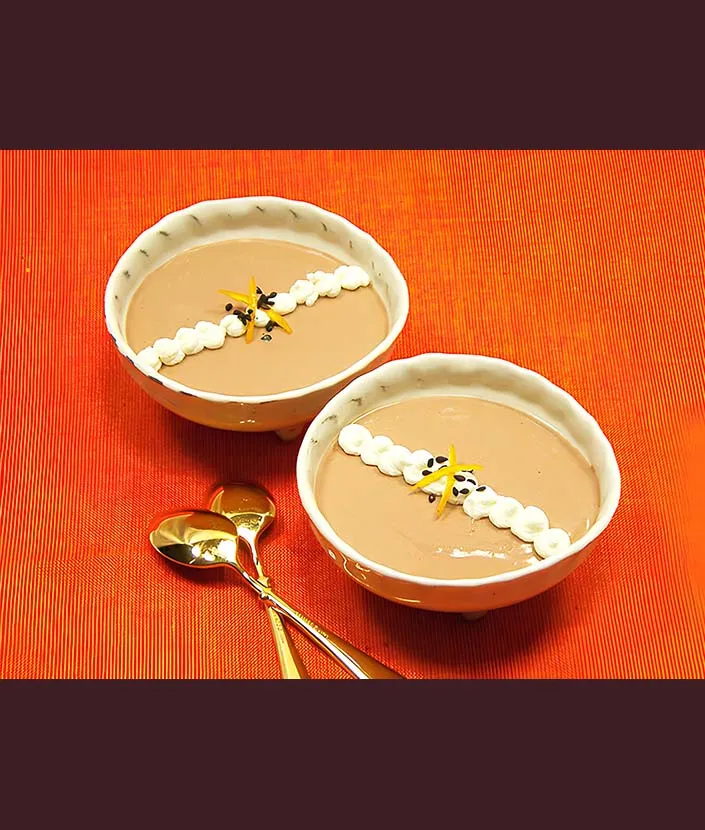 豆腐入りチョコレート ムース ステップ 1