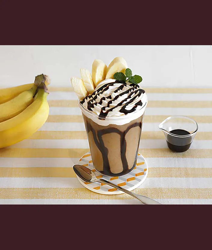バナナカフェモカフラッペ ステップ 1