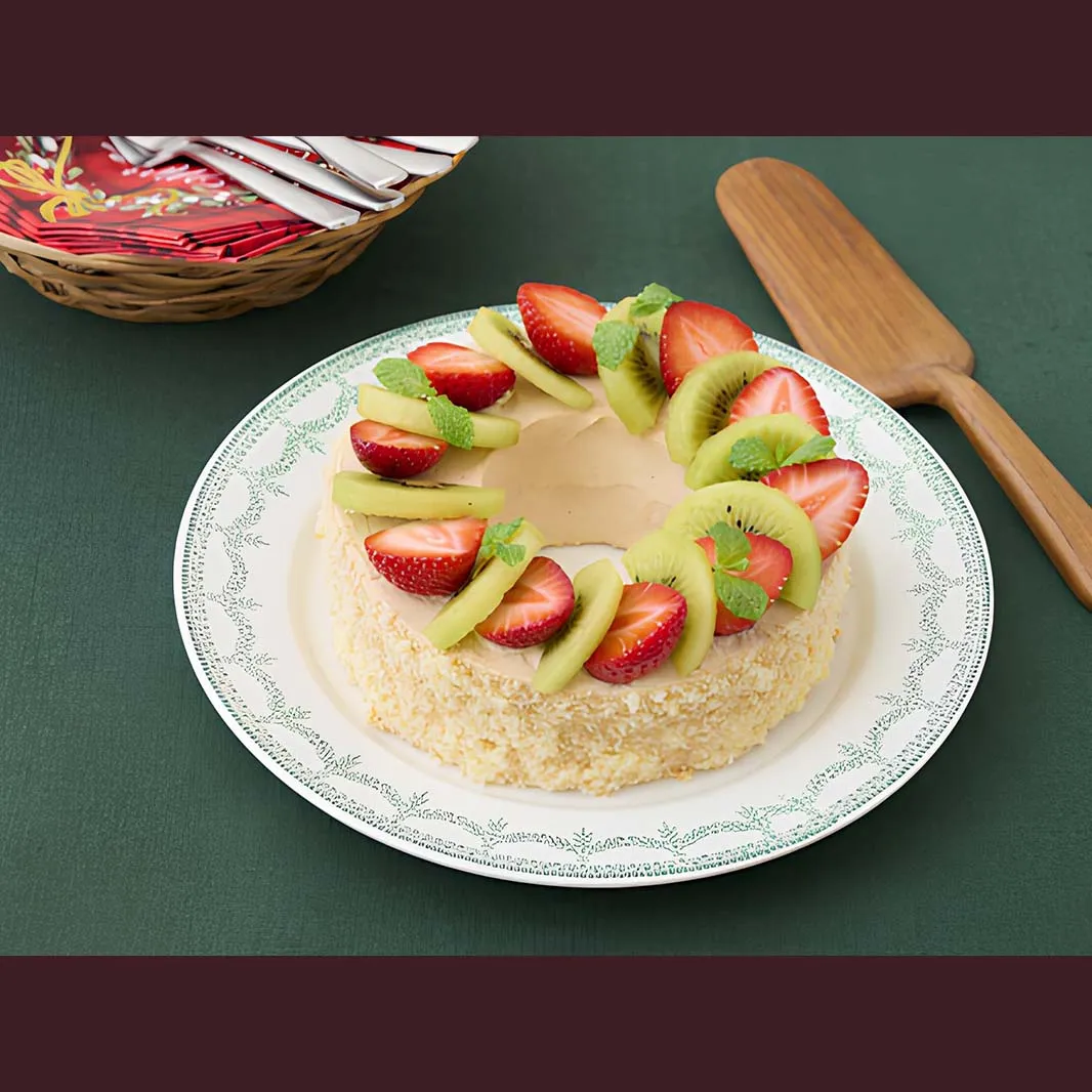 15分で簡単！ミルクティーのリースケーキ レシピ