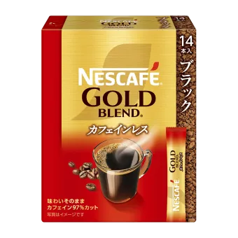 ネスカフェ ゴールドブレンド カフェインレス スティック ブラック