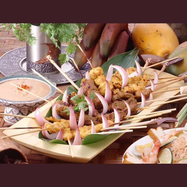 サテ（マレーシア風串焼き）