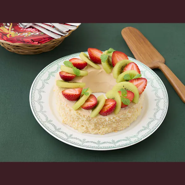 15分で簡単！ミルクティーのリースケーキ レシピ