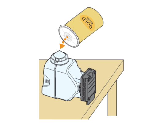 コーヒーを補充する